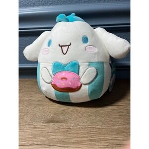 Cinnamoroll Squishmallow Holding Donut Plush Hello Kitty and Friends
